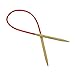 CrazyEve Circular Colorful Tube Bamboo Knitting Needles Set 18 Sizes 16