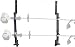 Pack'em 2 Place Enclosed Locking Trimmer Rack (PK-5-6S-6S2) Racks