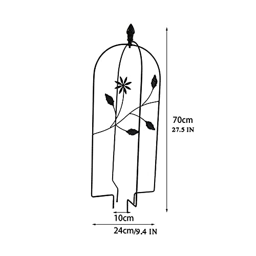 PLHMS Metall rankhilfe Gartengitter, Obelisken Pflanzengitter Rankgitter, für Kletterpflanzen Blumen Metall Rostfreier… – Bild 3