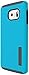 Incipio Dualpro Hard Shell Case with Silicone Core for Samsung Galaxy S6 Edge - Retail Packaging - Neon Blue/Charcoal