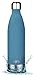 MIRA 25 Oz Stainless Steel Vacuum Insulated Water Bottle | Leak-Proof Double Walled Powder Coated Cola Shape Bottle | Keeps Drinks Cold for 24 Hours & Hot for 12 Hours | 750 ml Hawaiian Blue