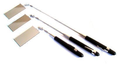 3 Goliath Industrial 30" Telescoping Flexible Inspection Mirrors 2"X3" Rectangle