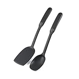 Copco Black Nylon 2 Piece Kitchen Utensil Spoon And Spatula Set