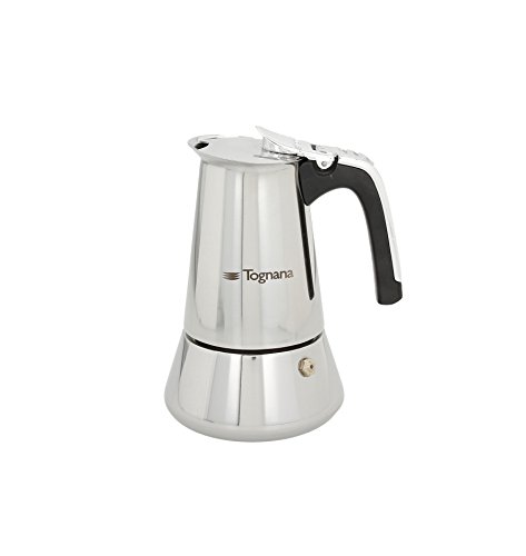Tognana Riflex Induction espressomaker 2 kopjes, roestvrij staal, zilver