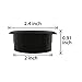 ANZESER Desk Grommet 2 inch Black, Flexible Cable Grommet, 2 inch Grommet 5 Pack, Desk Hole Cover for Cables