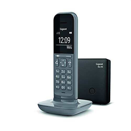 Gigaset CL390 Telefono Cordless, Funzione Black List e "Non disturbare", Vivavoce, Display Ampio, Standard, Grigio [Versione Italiana]