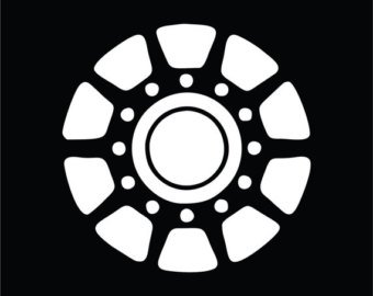 Iron Man Arc Reactor Vinyl Decal Sticker|Cars Trucks Vans Walls Laptops|WHITE|5 In|KCD600