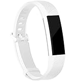 iGK Replacement Bands Compatible for Fitbit Alta and Fitbit Alta HR, Newest Adjustable Sport Strap Smartwatch Fitness Wristbands White Small
