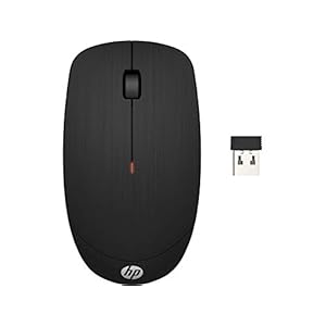 HP-Wireless-Mouse-X200-6VY95AAABB HP Wireless Mouse X200, 2.4 GHz With USB Receiver, 18-Month Battery Life, Ambidextrous, Windows PC, Notebook, Laptop And…