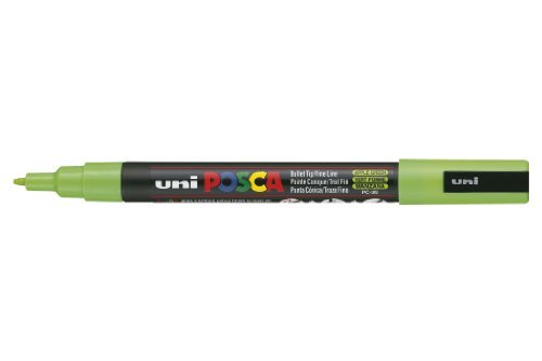 UNI-BALL POSCA MARKER PEN PC-3M - APPLE GREEN - SINGLE PEN