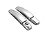 MaxMate Fits 10-13 Chevy Camaro Chrome 2 Doors Handle Cover W/O Passenger Side Keyhole