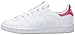 adidas Originals Stan Smith Sneaker, Core White/White/Bold Pink, 5 US Unisex Big Kid
