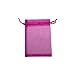 RakrisaSupplies 100Pcs Hot Pink Organza Bags 4x6
