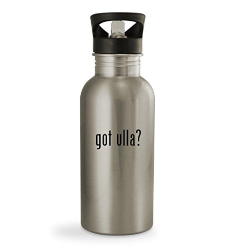 got ulla? - 20oz Sturdy Stainless Steel Water Bottle, Silver