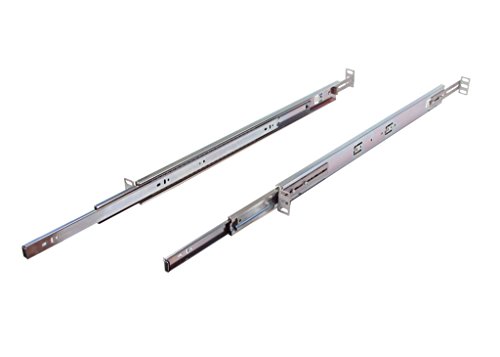 1U Universal Ball Bearing 26" Sliding Rail comes with front and rear adjustable depth rackmount brackets for standard 19" or 23" EIA310 server rack