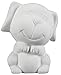 Creative Hobbies Tiny TOT Dog, Case of 6, 3.5 inch Tall, Unfinished Ceramic Bisque, with How to Paint Your Own Pottery Booklet