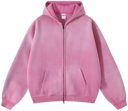 Amazon.com: Womens and Mens Zip Up Hoodies Vintage Acid Wash