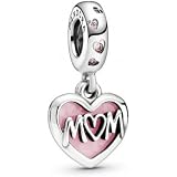 PANDORA Jewelry Pink Mom Heart 