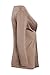 ETCYY Women's Long Sleeve Blouse Casual O Neck Drape T-shirt Tops,Coffee,X-Large