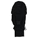 Boy's Sport Fleece Fingerless Gloves / Convertible Mittens-Black (Size 4- 7)