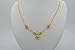 Gorgeous 22k 23k 24k Yellow Gold Plated Women Round Beads Heart Drop Necklace 18