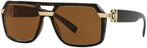 Versace Mod 2247 D 143887 Black Gold  Sunglasses Authentic Versace Sunglasses VE 2247 D Asian fit 143887 Black at  main image 4