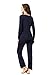 GYS Viscose from Bamboo Women's Pajama Sets Super Soft Long Sleeve Sleepwear Comfy Winter Pjs Sets S-4X, Navy, Large