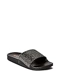 GUESS Factory Women's Natalia Rhinestone Slide Sandals