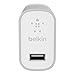 Belkin MIXIT Metallic USB Home and Wall Charger for Apple and Android devices (2.4 Amp / 12 Watt), Silver