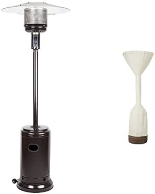 Amazonbasics Havana Bronze Commercial Patio Heater With Cover