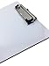 Clipboard Dry Erase Surface 9'' x 12.5'' Letter Size Low Profile Clip Whiteboard (Pack of 30)
