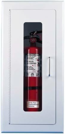 StrikeFirst 5 lb. Elite Series Semi Recessed Full Metal Fire Extinguisher Cabinet