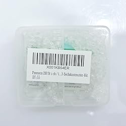 Pzsmocn 200 Pieces/100 Sets M3*3 mm PC Transparent