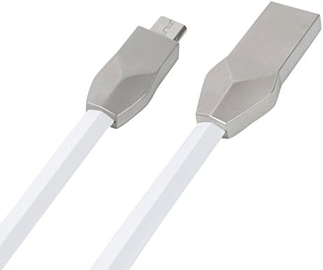 JUST LAUNCHED PROMO Andsolo Genai Micro USB Cable, Charging and Data Sync Cord for Android/Windows/MP3/Camera - Silver Zinc Alloy (3.2 Feet/1 Meter)