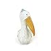 WonderMolly Coastal Collection Animal Life Resting Pelican with Crushed Glass Accent Figurine