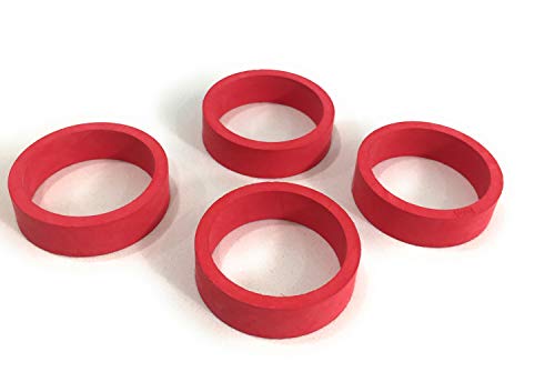 Ricochet Parts Set of 4 Red Pinball Flipper Rubber - 1.5 x .5 - Thumbnail 2