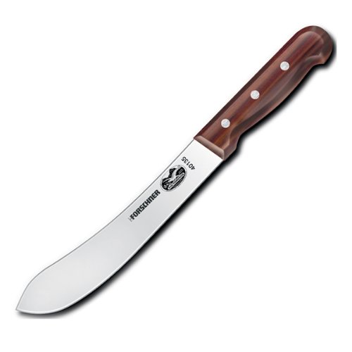 Victorinox Straight 8" Blade Butcher Knife with Rosewood Handle