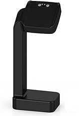Pebble Time Stand Charger Cradle, XIEMIN Replacement USB Charging Station Matte Surface Dock for Pebble Time Watch (Black)