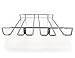 Sorbus Under Cabinet Wine Glass Rack and Stemware Holder – 3 Rows Holds up to 9 of Your Most Delicate Glassware