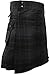 UT Kilts Men's Standard Tartan Utility Kilt, Modern Scottish Kilt for Everyday Wear, Tactical Kilts with Adjustable Hip Straps & Cargo Pockets for Men, Highlander Gray, 38