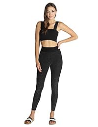 NIKIBIKI Leggings sin costuras con purpurina premium para dama, talla única