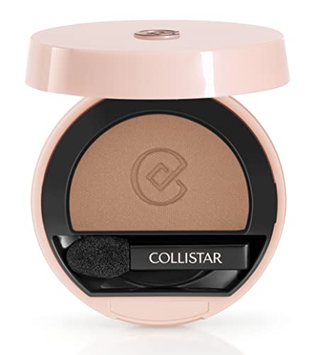 Collistar makelloser, kompakter Lidschatten, Farbton: matter Zimt (Cinnamon Matte), sofortige, lang anhaltende Farbabgabe, aufhellend und feuchtigkeitsspendend, 2 g