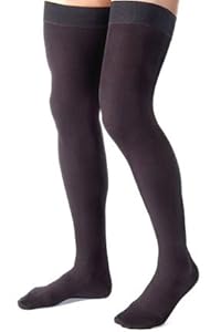 Image of BI115409 - Bsn Jobst Jobst For Men Thigh, Medium, Black, 20-30 mm Hg