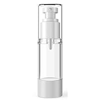 YTGOOD Plastic Cosmetic Bottle,Refillable Bottles Emulsion Spray Transparent Airless Pump Vacuum Container 50ml flat vacuum spray bottle
