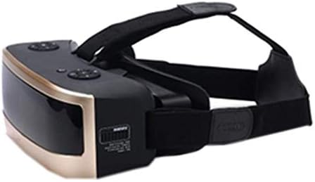 YANJINGYJ VR Headsets,3D VR Glasses Virtual Reality Glasses 3D, 3D Glasses Virtual Glasses Head-Mounted WiFi Live Movie Player Suitable for Movies/Games,Gold