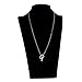 AOLO Initial G Necklace Stainless Steel Charm for Grilfriends Gift
