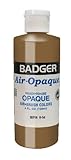 Badger Air-Brush Company Air-Opaque Airbrush Ready Water Based Acrylic Paint, Sepia, 4-Ounce