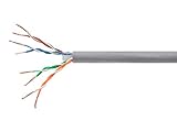 Monoprice Cat6 Ethernet Bulk Cable - Network Internet Cord - Solid, 500Mhz, UTP, CMR, Riser Rated, Pure Bare Copper Wire, 23AWG, 250ft, Gray