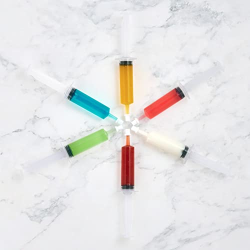 50 PACK 1.5 oz Jello Shot Syringes, Medium Containers with Lids
