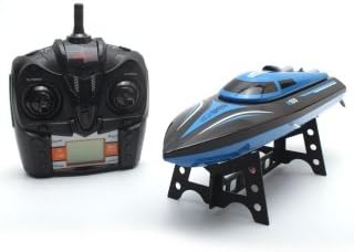 Flying Colourz SKYTECH H100 13.8" 2.4G 4CH 30km/h High Speed LCD Battery Display RC Boat Switch Mode (7.4V 600mAh) Blue